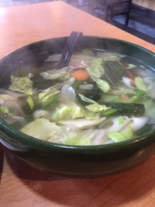 つけ麺大地　野菜スープ